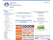 Tablet Screenshot of edisonpta.org